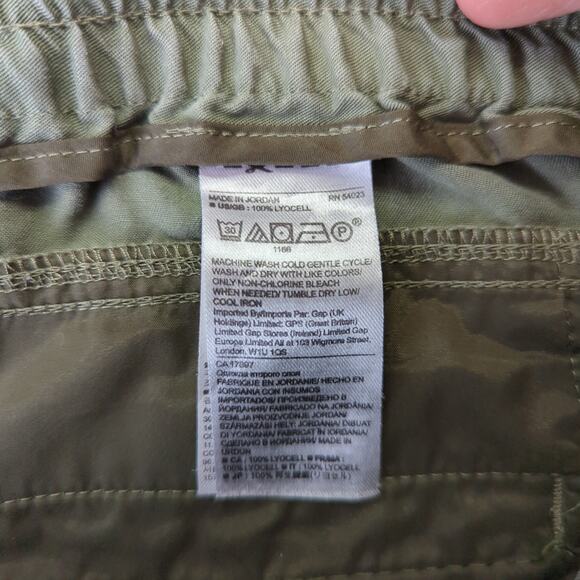 Banana Republic Tencel Utility Jogger Pant Military Green 425647 Women's Medium - Picture 8 of 9